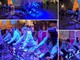 L’Albenga Volley in piazza IV Novembre pedala per “illuminare d’immenso” la Città