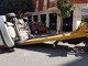 Albenga, auto cappottata tra via Venezia e via N. Sauro: sul posto la polizia stradale (FOTO e VIDEO)