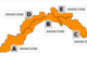 Allerta meteo arancione in tutta la Liguria