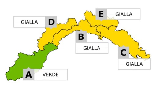Torna il maltempo nel savonese, allerta gialla per temporali Torna il maltempo nel savonese, allerta gialla per temporali