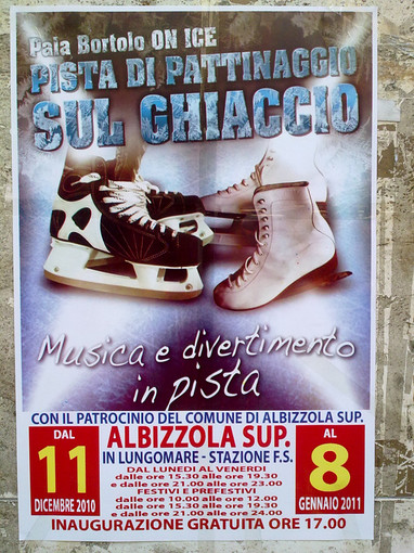 Appuntamento ad "Albizzola Superiore" per la pista di pattinaggio di ghiaccio