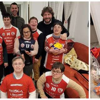 Tornano "a casa" i ragazzi dell'ADSO, sotto una pioggia di regali. Con una sorpresa dal volley di Serie A1