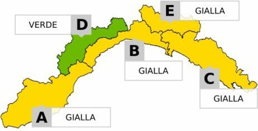 Maltempo in arrivo: scatta l’allerta gialla per temporali su tutta la Liguria costiera e nell'interno del genovese