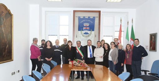 Carcare, Annalisa ricevuta in comune dopo il Festival di Sanremo Carcare, Annalisa ricevuta in comune dopo il Festival di Sanremo