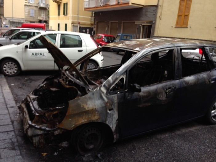 Le auto bruciate