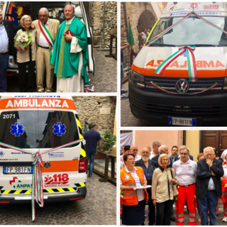 Villanova, inaugurata una nuova ambulanza donata dalla signora Elsa in memoria del marito Ramon (FOTO)