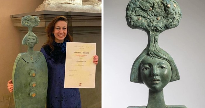 Albenga, la professoressa Arianna Lion-Rossello del liceo G. Bruno ritira il premio Fiorino d’argento Albenga, la professoressa Arianna Lion-Rossello del liceo G. Bruno ritira il premio Fiorino d’argento