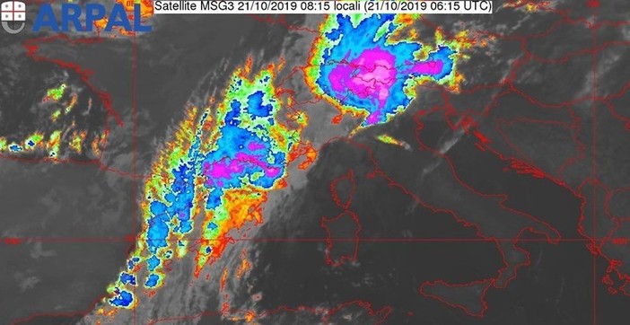 Arpal, l'intensa struttura temporalesca ha lasciato la nostra Regione Arpal, l'intensa struttura temporalesca ha lasciato la nostra Regione