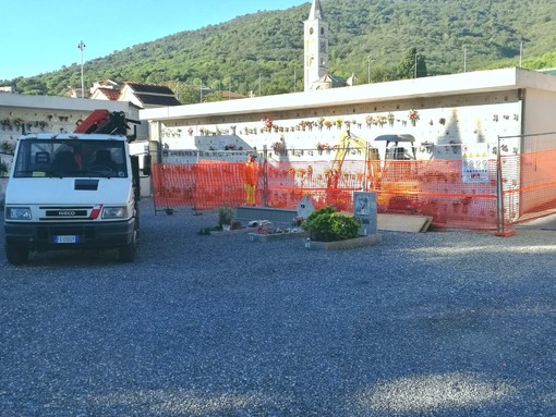 Andora, al via i lavori per la realizzazione di 38 loculi nel cimitero di San Giovanni