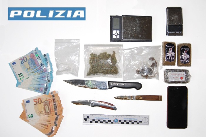 Savona, blitz antidroga a Villapiana: in manette uno spacciatore trentenne, sequestrati 1.300 euro