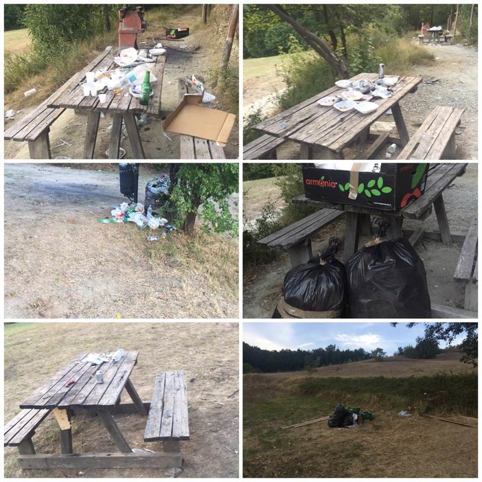 Cairo, sporcata l'area picnic dietro il Convento di San Francesco Cairo, sporcata l'area picnic dietro il Convento di San Francesco