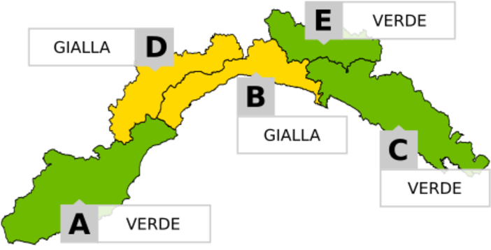 Maltempo in Liguria, emanata allerta gialla nel levante savonese e in Val Bormida Maltempo in Liguria, emanata allerta gialla nel levante savonese e in Val Bormida