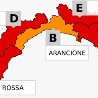 Maltempo, allerta arancione e rossa per temporali e piogge diffuse su tutta la Liguria Maltempo, allerta arancione e rossa per temporali e piogge diffuse su tutta la Liguria