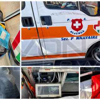 Rubano l'ambulanza e la restituiscono danneggiata: vandali colpiscono la Croce Bianca di Albenga (FOTO)