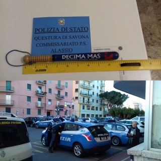 Alassio, trovato con un manganello in auto, deferito dalla Polizia