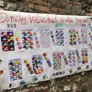 Albenga, i bambini delle "Paccini" interpretano la Pop Art Albenga, i bambini delle "Paccini" interpretano la Pop Art
