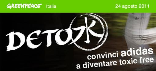 Greenpeace: Detox, abbigliamento sportivo alla tossina