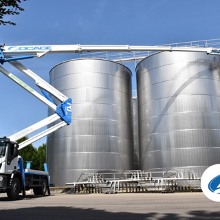 Le piattaforme aeree su autocarro di Socage in Italia