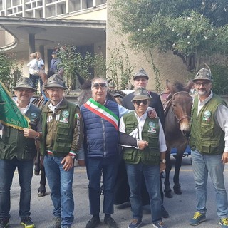 Raduno degli alpini a Savona, presente anche una delegazione di Albenga