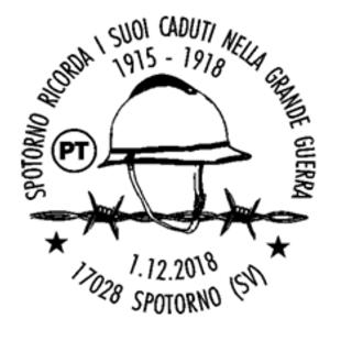 Spotorno, un annullo filatelico speciale per  i caduti  della grande guerra