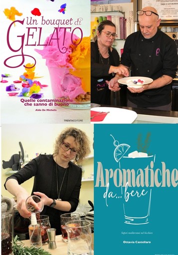 Albenga: la barlady Ottavia Castellaro ed il maestro gelatiere Aldo De Michelis fra i protagonisti del "Festival della Cucina con i Fiori".