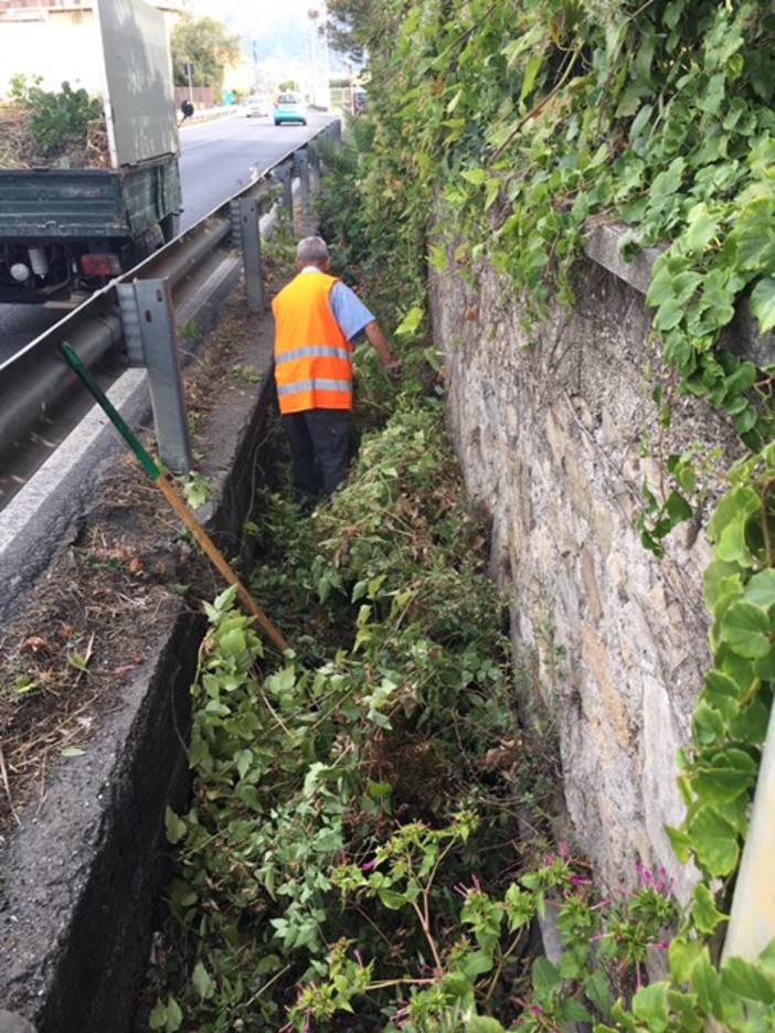 Albenga, in corso gli interventi di messa in sicurezza di rii e fossati