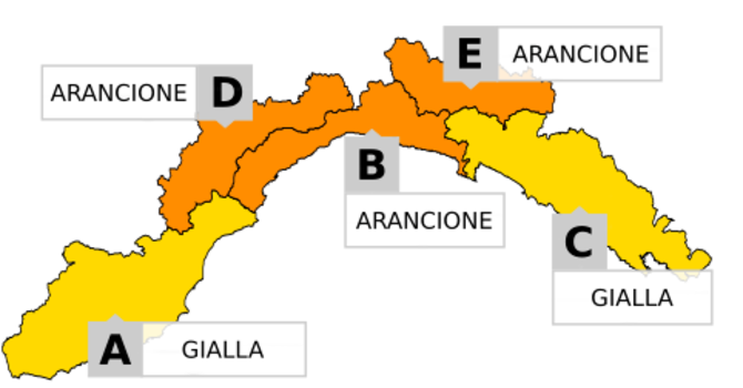 Maltempo in tutta la Liguria, domenica 18 ottobre allerta arancione nel levante savonese e in Val Bormida Maltempo in tutta la Liguria, domenica 18 ottobre allerta arancione nel levante savonese e in Val Bormida