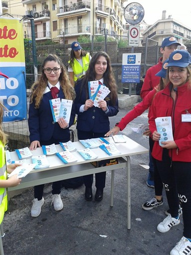 Alassio, Protezione civile e Steward dell'ambiente impegnati per diffondere la cultura della prevenzione del rischio