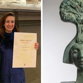 Albenga, la professoressa Arianna Lion-Rossello del liceo G. Bruno ritira il premio Fiorino d’argento