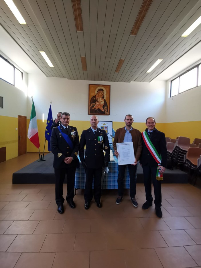Riconoscimenti da parte dell’Aeronautica Militare per il primo maresciallo Raimondo Aru e il bagnino andorese Luca Zerbone