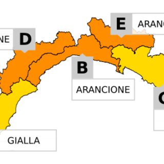 Maltempo in tutta la Liguria, domenica 18 ottobre allerta arancione nel levante savonese e in Val Bormida