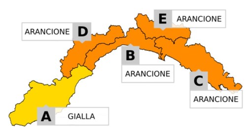 Maltempo: scattata l'allerta arancione per temporali sul centro e il levante ligure, situazione idrogeologica critica Maltempo: scattata l'allerta arancione per temporali sul centro e il levante ligure, situazione idrogeologica critica