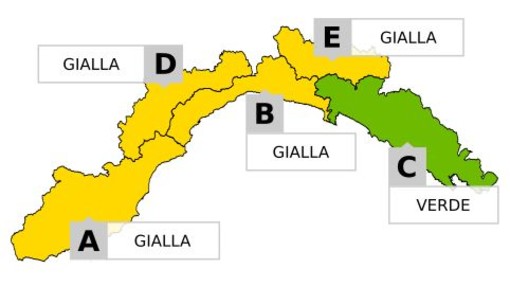Maltempo, allerta gialla per piogge fino alle ore 15 di domani Maltempo, allerta gialla per piogge fino alle ore 15 di domani