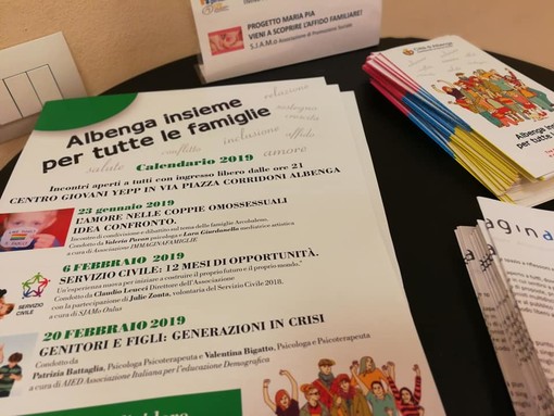 “Albenga insieme per tutte le famiglie”, mercoledì l'ultimo incontro