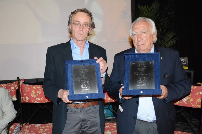 Albenga: Andrea Vitali e Dino Ardoino premiati sul palco dell'Ambra
