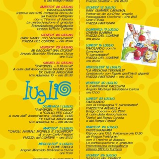 Alassio, il calendario eventi bambini estate