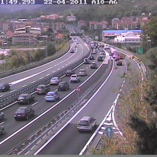 Autofiori, causa incidente traffico bloccato all'altezza di Valleggia-Vado Autofiori, causa incidente traffico bloccato all'altezza di Valleggia-Vado
