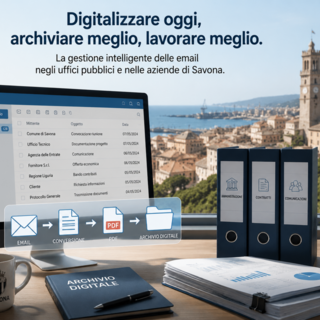Come digitalizzare e archiviare la posta elettronica negli uffici pubblici e nelle aziende di Savona