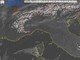Nell'immagine lo scatto del satellite sul Nord Italia alle ore 9.15
