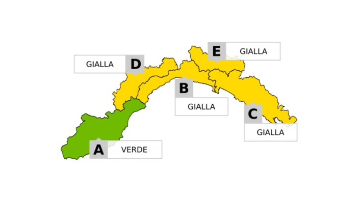 Torna il maltempo: allerta gialla per temporali sul levante e in Val Bormida Torna il maltempo: allerta gialla per temporali sul levante e in Val Bormida