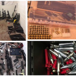 Savona, operazione della Guardia di Finanza: rinvenuto un arsenale nel garage di un pregiudicato (FOTO)