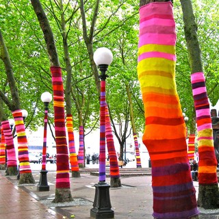 Gli alberi con "il maglione" sbarcano a Vado