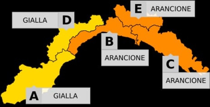 L'Arpal dirama una nuova allerta meteo per la giornata di domenica sulla Liguria