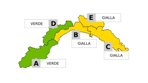 Maltempo, mercoledì 6 maggio allerta gialla per temporali sul centro levante ligure
