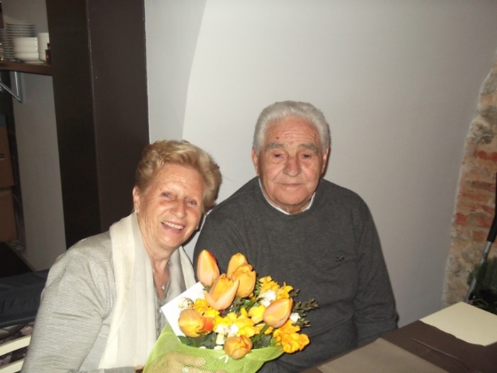 Loano, i coniugi Firpo festeggiano 70° anni di matrimonio