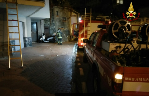 Incendio in un appartamento in via Amendola a Savona Incendio in un appartamento in via Amendola a Savona