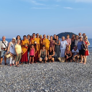 Albenga, conclusa ieri pomeriggio la visita dei monaci buddisti