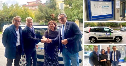 Albenga, Bastapoco dona un’auto ad Asl2: è dedicata al reparto di Terapia del dolore e Cure palliative