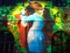 Nella foto: l'opera d'arte &quot;Il Bacio&quot; di Hayez proiettata sul palazzo comunale di Albenga