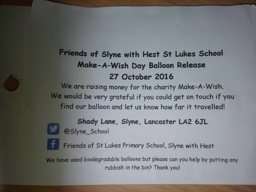 Atterra a Cairo Montenotte un palloncino partito dall'Inghilterra Atterra a Cairo Montenotte un palloncino partito dall'Inghilterra